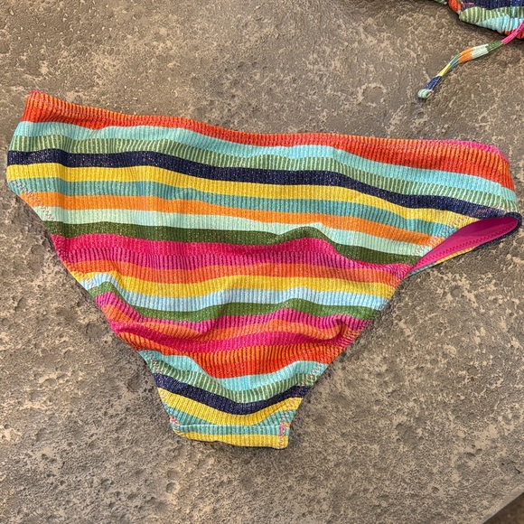 Colorful Striped Bikini Set - Picture 4 of 7